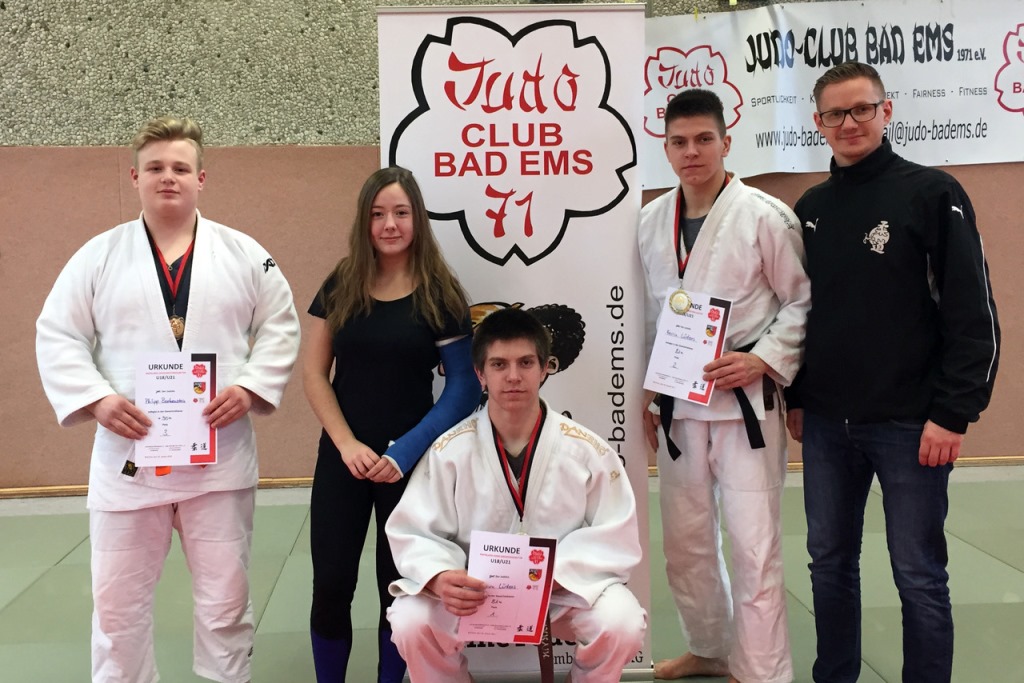 Die Platzierten mit Betreuer